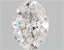 Natural Diamond 1.01 Carats, Oval with  Cut, F Color, I1 Clarity and Certified by GIA