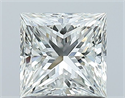 Natural Diamond 1.01 Carats, Princess with  Cut, H Color, VS1 Clarity and Certified by GIA