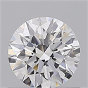 Natural Diamond 0.70 Carats, Round with Excellent Cut, D Color, VVS2 Clarity and Certified by GIA