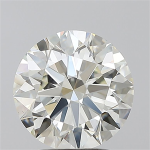 Picture of Natural Diamond 2.50 Carats, Round with Excellent Cut, K Color, VS1 Clarity and Certified by GIA