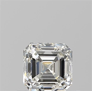 Picture of Natural Diamond 0.61 Carats, Asscher with  Cut, I Color, VVS2 Clarity and Certified by GIA