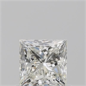 Diamante Natural 0.70 quilates, Princesa , Color K, claridad VVS2 y certificado GIA