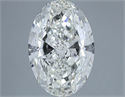 Natural Diamond 3.50 Carats, Oval with  Cut, H Color, SI1 Clarity and Certified by IGI