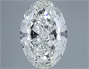 Natural Diamond 3.50 Carats, Oval with  Cut, H Color, SI1 Clarity and Certified by IGI
