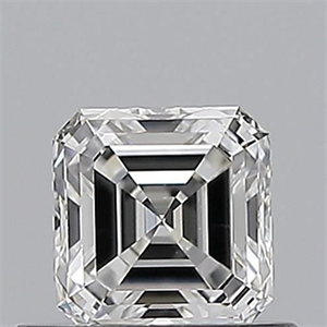 Picture of Natural Diamond 0.50 Carats, Asscher with  Cut, F Color, VS1 Clarity and Certified by GIA