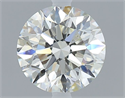 Natural Diamond 0.80 Carats, Round with Excellent Cut, H Color, VS2 Clarity and Certified by IGI
