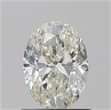 Natural Diamond 0.90 Carats, Oval with  Cut, J Color, VS2 Clarity and Certified by GIA