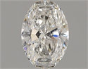 Natural Diamond 0.50 Carats, Oval with  Cut, G Color, I1 Clarity and Certified by GIA