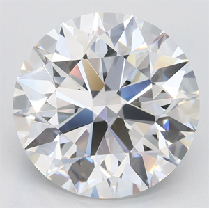 Picture of Lab Grown Diamond 3.75 Carats, Round with Ideal Cut, D Color, IF Clarity and Certified by IGI