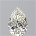 Natural Diamond 0.60 Carats, Pear with  Cut, J Color, VVS2 Clarity and Certified by GIA