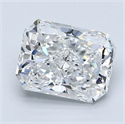 Diamante Natural 1.90 quilates, Radiante , Color E, claridad VS1 y certificado GIA