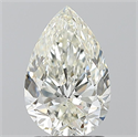 Natural Diamond 1.70 Carats, Pear with  Cut, J Color, SI1 Clarity and Certified by GIA