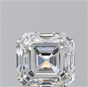 Natural Diamond 0.70 Carats, Asscher with  Cut, F Color, VVS1 Clarity and Certified by GIA
