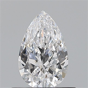 Picture of Natural Diamond 0.50 Carats, Pear with  Cut, D Color, VS1 Clarity and Certified by GIA