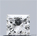 Diamante Natural 0.50 quilates, Princesa , Color J, claridad VVS1 y certificado GIA