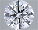 Lab Grown Diamond 2.53 Carats, Round with Ideal Cut, D Color, VVS1 Clarity and Certified by IGI