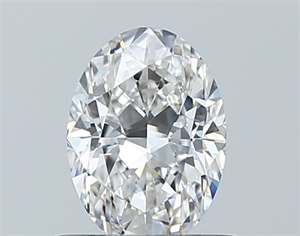 Foto Diamante Natural 0.71 quilates, Ovalado , Color F, claridad VVS2 y certificado GIA de