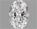 Natural Diamond 0.70 Carats, Oval with  Cut, D Color, VVS2 Clarity and Certified by GIA