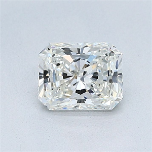 Picture of Natural Diamond 0.72 Carats, Radiant with  Cut, H Color, VVS1 Clarity and Certified by GIA