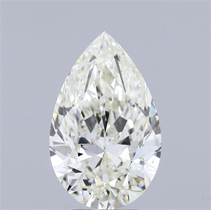 Picture of Natural Diamond 3.01 Carats, Pear with  Cut, L Color, SI1 Clarity and Certified by GIA