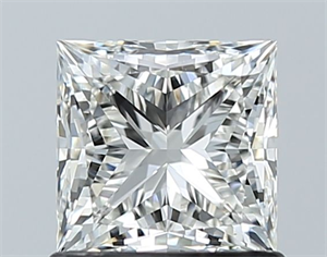 Foto Diamante Natural 1.02 quilates, Princesa , Color H, claridad VS2 y certificado GIA de