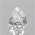 Diamante Natural 0.50 quilates, De pera , Color E, claridad VVS2 y certificado GIA