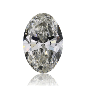 Foto Diamante Natural 0.41 quilates, Ovalado , Color I, claridad SI1 y certificado GIA de