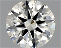 Natural Diamond 0.70 Carats, Round with Very Good Cut, J Color, VS1 Clarity and Certified by GIA