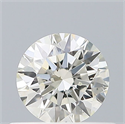 Natural Diamond 0.41 Carats, Round with Excellent Cut, J Color, I1 Clarity and Certified by GIA
