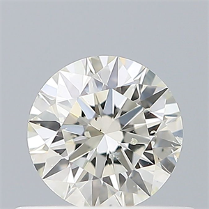 Picture of Natural Diamond 0.41 Carats, Round with Excellent Cut, J Color, I1 Clarity and Certified by GIA