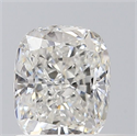 Natural Diamond 0.70 Carats, Cushion with  Cut, G Color, VVS1 Clarity and Certified by GIA