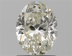 Picture of Natural Diamond 0.96 Carats, Oval with  Cut, K Color, SI1 Clarity and Certified by GIA
