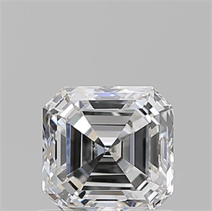 Foto Diamante Natural 0.90 quilates, Asscher , Color D, claridad SI1 y certificado GIA de