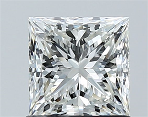Picture of Natural Diamond 1.06 Carats, Princess with  Cut, H Color, VS1 Clarity and Certified by GIA