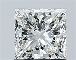 Picture of Natural Diamond 1.06 Carats, Princess with  Cut, H Color, VS1 Clarity and Certified by GIA