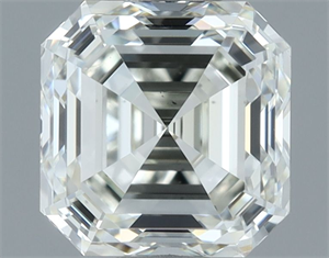 Picture of Natural Diamond 1.01 Carats, Asscher with  Cut, I Color, VS2 Clarity and Certified by IGI