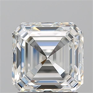 Foto Diamante Natural 2.02 quilates, Asscher , Color H, claridad VVS2 y certificado GIA de