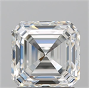 Natural Diamond 2.02 Carats, Asscher with  Cut, H Color, VVS2 Clarity and Certified by GIA