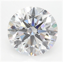 Lab Grown Diamond 3.03 Carats, Round with Ideal Cut, D Color, VVS1 Clarity and Certified by IGI