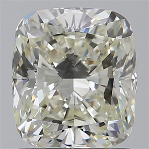 Foto Diamante Natural 1.71 quilates, Del cojín , Color L, claridad VVS2 y certificado GIA de
