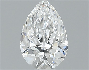 Picture of Natural Diamond 0.40 Carats, Pear with  Cut, E Color, VVS1 Clarity and Certified by GIA
