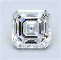 Natural Diamond 1.61 Carats, Asscher with  Cut, D Color, VS2 Clarity and Certified by GIA