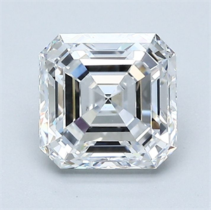 Picture of Natural Diamond 1.61 Carats, Asscher with  Cut, D Color, VS2 Clarity and Certified by GIA
