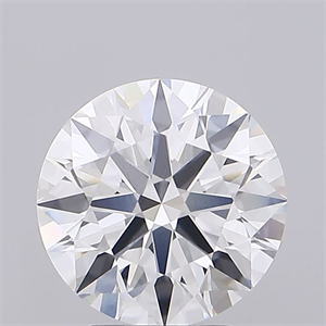 Picture of Lab Grown Diamond 3.35 Carats, Round with Excellent Cut, F Color, VVS1 Clarity and Certified by GIA