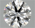 Lab Grown Diamond 1.42 Carats, Round with Ideal Cut, G Color, VVS2 Clarity and Certified by IGI