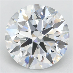 Picture of Lab Grown Diamond 3.18 Carats, Round with Excellent Cut, E Color, VVS1 Clarity and Certified by GIA