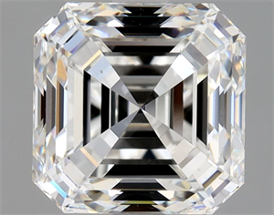 Picture of Natural Diamond 2.50 Carats, Asscher with  Cut, F Color, VS2 Clarity and Certified by GIA