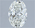 Natural Diamond 1.00 Carats, Oval with  Cut, I Color, VS1 Clarity and Certified by IGI