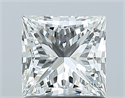 Natural Diamond 1.01 Carats, Princess with  Cut, H Color, VS1 Clarity and Certified by GIA
