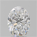 Natural Diamond 2.20 Carats, Oval with  Cut, E Color, VS2 Clarity and Certified by GIA